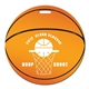 a group of basketball shaped luggage tag