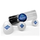 aerial view a group of pvc tube 3 pack with golf chap balm, image 1 of 3