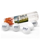 aerial view a group of pvc tube 4 pack with golf chap balm, image 1 of 2