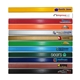 a group of enamel finish carpenter pencils, full color digital