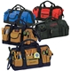 a group of heavy duty tool bag