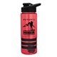 aerial view a group of sergeant stripe - 24 oz tritan(tm) shaker bottle with drink thru lid and stripe bands, image 1 of 15
