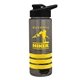 aerial view a group of sergeant stripe - 24 oz tritan(tm) shaker bottle with drink thru lid and stripe bands, image 8 of 15