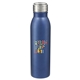 aerial view a navy vida 24 oz stainless steel bottle, image 1 of 5