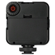aerial view a black laptop tablet portable video light, image 1 of 8