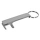 aerial view a silver knox key chain with phone holder, image 1 of 2