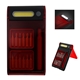 aerial view a red 14- in -1 fix all screwdriver set, image 1 of 3