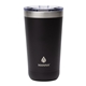 aerial view a black manna(tm) 18 oz ranger pint steel tumbler, image 1 of 4