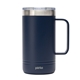 aerial view a navy perka(r) wayfarer 24 oz 304 double wall stainless steel mug, image 1 of 5