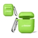 a green protective ear bud carrying case