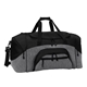 aerial view a heather grey/black port authority(r) - standard colorblock sport duffel, image 1 of 5