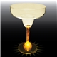 a clear bowl with yellow stem 12 oz light up standard stem plastic margarita glass