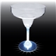 a clear bowl with clear stem 12 oz light up standard stem plastic margarita glass