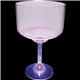 a clear bowl with purple stem 18 oz light up standard stem plastic margarita glass
