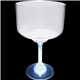 a clear bowl with clear stem 18 oz light up standard stem plastic margarita glass