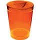 a orange cup & orange lid 12 oz candy jar with lid