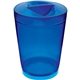 a blue cup & blue lid 12 oz candy jar with lid