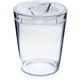 a clear cup & clear lid 12 oz candy jar with lid