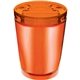 a orange cup & orange lid desk caddy - foil insert