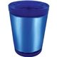 a blue cup & blue lid desk caddy - foil insert