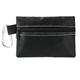 aerial view a black zippered 20- piece first aid pouch, image 1 of 5