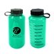 a green 32 oz bpa free motivational bottle