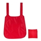 aerial view a red convertible ripstop tote bag backpack, image 1 of 3