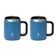 aerial view a multi-colored manna(tm) boulder two - piece camping mug gift set, image 1 of 20