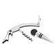 aerial view a steel silver spring 2- piece wine set, image 1 of 2