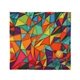 aerial view a white sublimated microfiber cloth, image 1 of 3