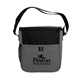 aerial view a grey heathered cooler tote, image 1 of 6