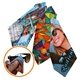 a group of sublimated microfiber cloth