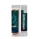 aerial view a group of wooden toothpicks in a rectangular flip - top duo w / natural lip moisturizer, image 2 of 3