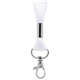 aerial view a white 1/2 fine - print lanyard, image 2 of 3