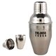 a silver 7 oz cobbler cocktail shaker