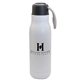 a matte white 16 oz matte vacuum bottle