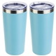 aerial view a aqua senso(r) classic 17 oz vacuum insulated stainless steel tumbler, image 1 of 2