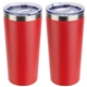 aerial view a red senso(r) classic 17 oz vacuum insulated stainless steel tumbler, image 1 of 2