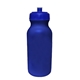 a blue bottle & translucent blue lid 20 oz value cycle bottle with push n pull cap