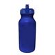 a blue bottle & blue lid 20 oz value cycle bottle with push n pull cap