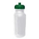 a frosted bottle & translucent green lid 20 oz value cycle bottle with push n pull cap