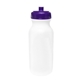 a white bottle & translucent purple lid 20 oz value cycle bottle with push n pull cap