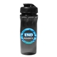 aerial view a group of 18 oz poly - saver pet bottle with flip top cap, full color digital, image 5 of 13