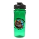 aerial view a group of 18 oz poly - saver pet bottle with flip top cap, full color digital, image 6 of 13