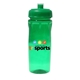 aerial view a group of 18 oz poly - saver pet bottle with push n pull cap, full color digital, image 5 of 14