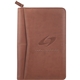 aerial view a terra cotta pedova jr. zippered padfolio, image 1 of 3
