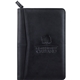 aerial view a black pedova jr. zippered padfolio, image 1 of 3