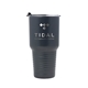 aerial view a gray patriot 30oz tumbler, image 1 of 5