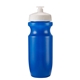 aerial view a blue bottle & white lid 20 oz bike water bottle, image 2 of 2