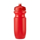aerial view a red bottle & translucent red lid 20 oz bike water bottle, image 2 of 2